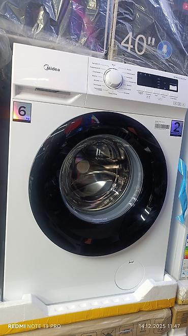 Стиральные машины: Стиральная машина Midea, Новый, Автомат, До 6 кг, Компактная — 8