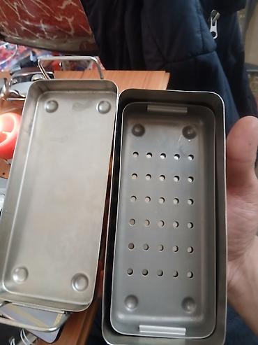 beton konteyner: Paslanmayan poladdan sterilizasiya qutusu (instrument konteyneri) - — 1