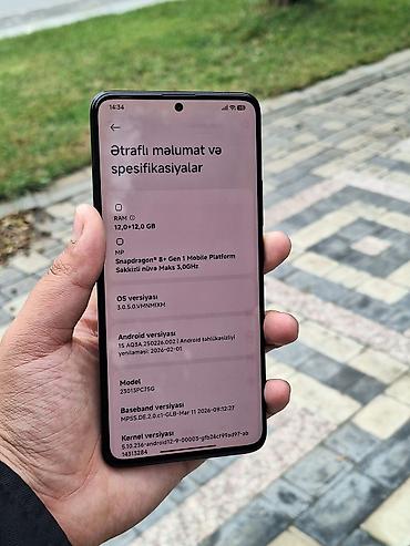 poco f5: Poco F5 Pro, 256 GB, rəng - Qara, Face ID, Sənədlərlə, Zəmanət — 5