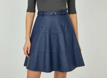 niebieska spódnice plisowane: Trussardi, Women`s skirt, size L (EU 40)