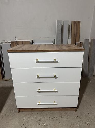 Комоды для одежды: Комод для одежды, Новый, Без зеркала, ЛДСП, цвет - Белый, Серый, Бежевый, Самовывоз, Платная доставка — 3