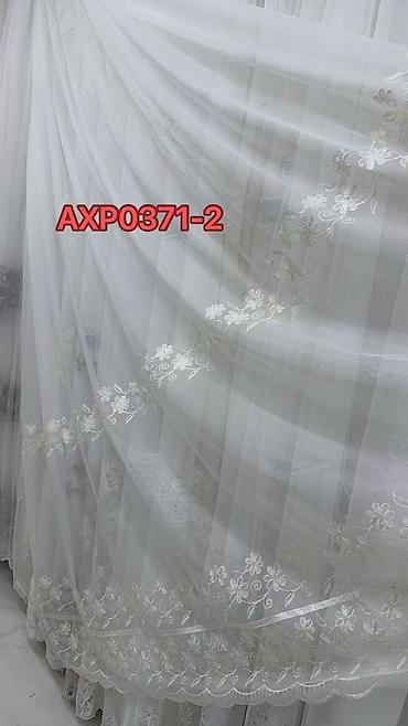 sap: Model: AXP0239A (2, 3, 4) Təsvir: - Zərif tül pərdə parçası – şəffaf — 3