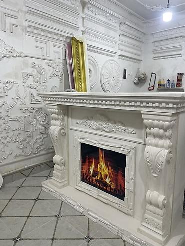 Gips dekor və portal işləri - Klassik üslublu dekorativ gips portal