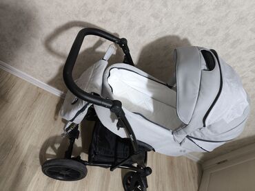 Коляски: Коляска, цвет - Серебристый, Б/у — 5