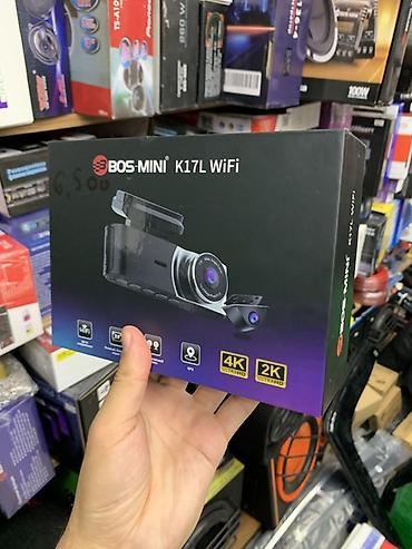 Автоэлектроника: Видеорегистратор BOS-MINI K17L WiFi - Двухканальная запись: передняя — 1