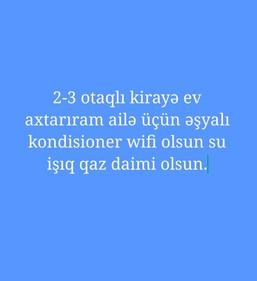 xırdalanda bina evi: Salam diqqətlə oxuyun ailə üçün səliqəli şəraitli kirayə ev axtarıram