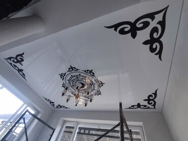 Натяжной потолок: Натяжной потолок Матовое, Глянцевое, 3D потолки Демонтаж, Бесплатный замер, Гарантия — 4