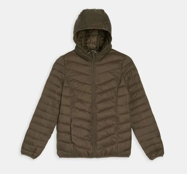 Ostale jakne, kaputi, prsluci: Ženska puf jakna sa kapuljačom – maslinasto zelena - Model: lagana — 3