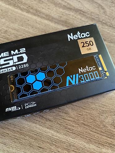 220 voltu 12 volta cevirme: SSD Netac - 250GB M.2 NVMe - Form–faktor: M.2 2280 - İnterfeys: PCI — 1