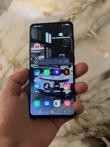 Samsung: Samsung Galaxy A41, 64 GB, rəng - Göy, Barmaq izi — 3