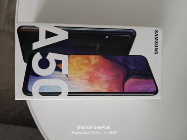 Samsung: Samsung Galaxy A50, Б/у, 64 ГБ, цвет - Синий, 2 SIM