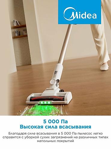 Ремонт пылесосов: Вертикальный пылесос Midea VSS-24Q - Беспроводная уборка до 40 минут — 3