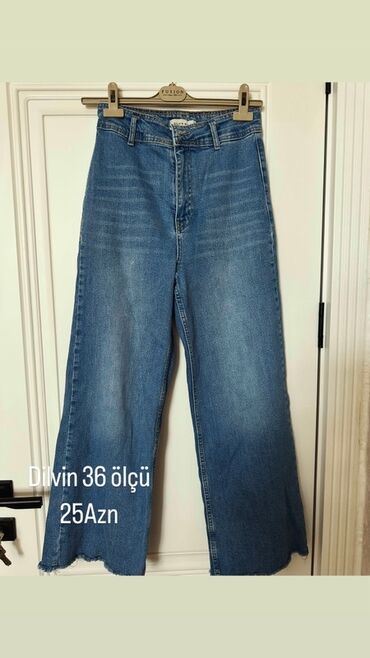 женские укороченные джинсы: Cinslər, Dilvin, S, rəng - Göy