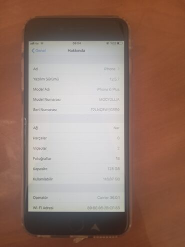 Apple iPhone: IPhone 6 Plus, 128 GB, Matte Silver