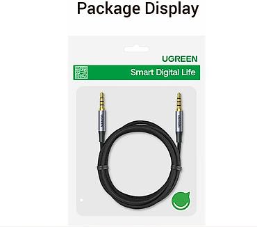 iphone cable: AUX Кабель UGREEN AV183 (20497) 3.5mm Male to Male 4-Pole Microphone — 1