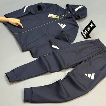 Trenerke: Komplet, 2XL, L, M, Adidas, bоја - Siva, Pamuk — 10