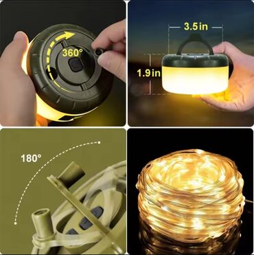 Torşerlər: Dairəvi formalı, isti işıq saçan, simli işıq dəsti. Bu dəstəyə daxil — 6