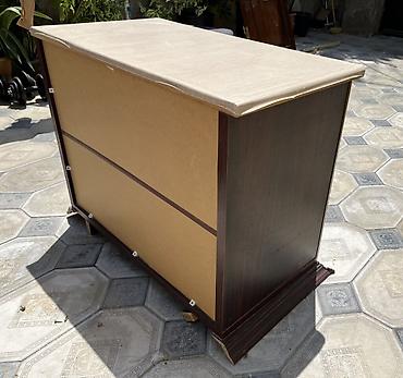 mebel bəzəmək: TV altlığı / komod tipli açıq rəfli kabinet - Material: laminat/MDF — 2