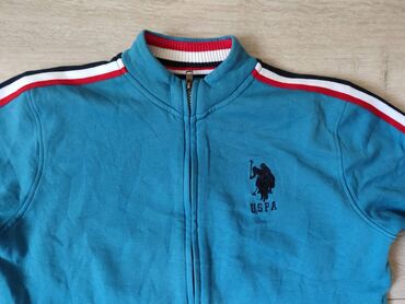 Duksevi: Duks, S (EU 48), U.S. Polo Assn, bоја - Svetloplava, Sa rajferšlusom — 9