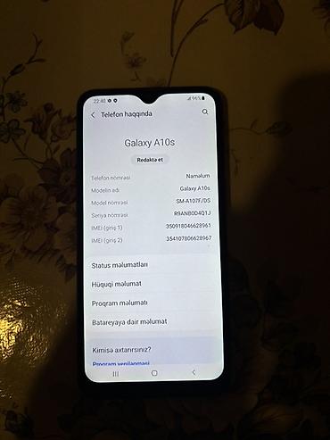 sam agac: Samsung Galaxy A10s, rəng - Qırmızı, İki sim kartlı — 4