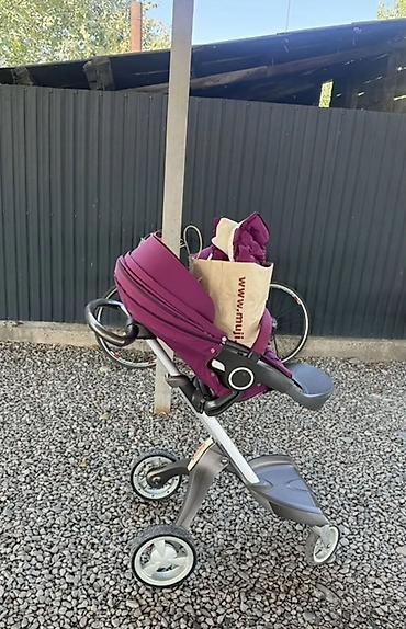 xplory x stokke: Детская коляска Stokke Xplory, цвет глубокий фиолетовый (plum) — 2