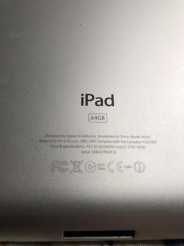 Планшеты: Планшет, Apple, память 64 ГБ, 9" - 10", Wi-Fi, Б/у, Классический цвет - Серебристый — 3