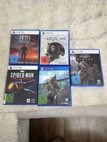 PS5 (Sony PlayStation 5): Müxtəlif platformalar üçün oyun kolleksiyası, həm PS4, həm də PS5