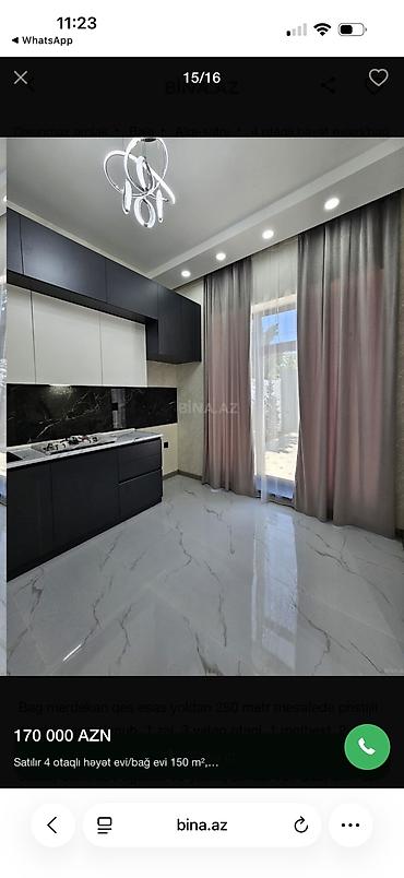 аренда дач в баку: Бузовна, 200 м², 4 комнаты, С бассейном, Артезианский колодец, Интернет, Телефон — 4