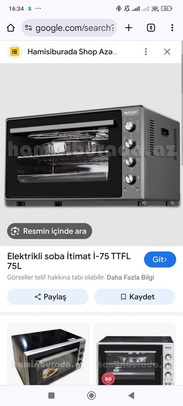 mətbəx sobası: Duxovka Itimat, Elektrik, Ayrıca dayanan