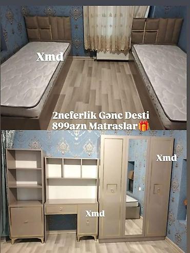 gəncə divan: Gənc otağı mebel dəsti Tərkibi: - 3 qapılı şkaf – mərkəzdə güzgülü — 2
