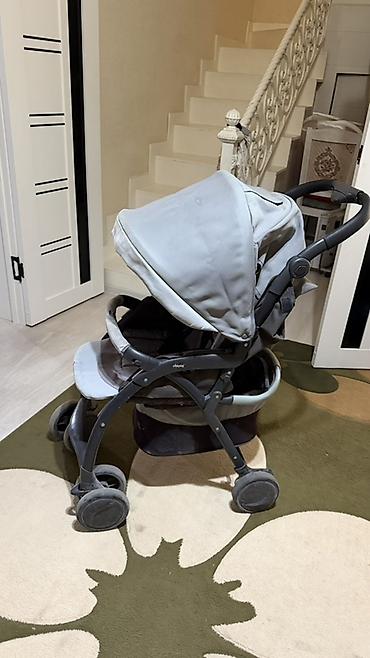 коляски чикко: Коляска, Chicco, цвет - Серебристый, Б/у, Самовывоз, Платная доставка — 1