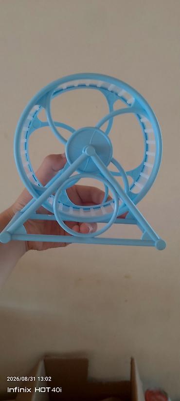 Heyvanlar üçün mallar: Hamster qaçış təkəri – sakit, dayanıqlı və yüngül - Material: möhkəm — 2