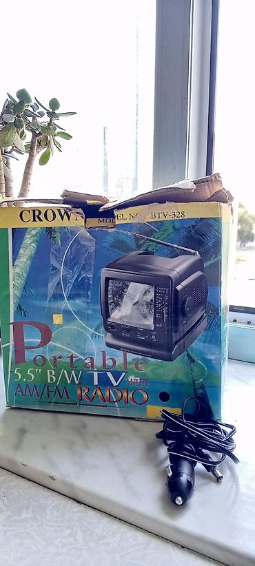 Digər TV və video məhsullar: Salam tecili Satiram Crown Portable 5.5 B/W TVteleviziya və AM/FM — 9