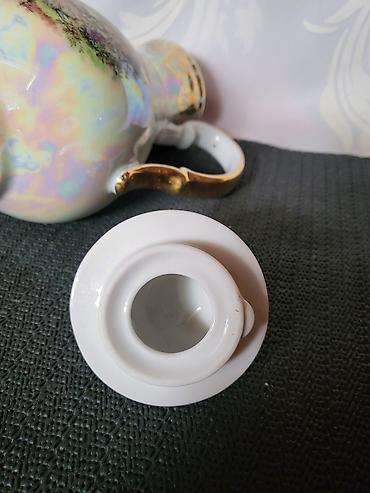 Čajnici: Bokal 1918g + Oscar Shaller Bavaria porcelan. Bokal je nov,pozlata — 15