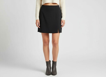 czarne krótkie spódniczka: H&M, Spódnica damska, rozmiar XS