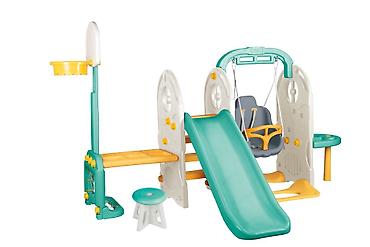 robot cipelari: Set za dvorište Dolu 7 u 1 – tobogan, ljuljaška, koš, gol, sto i — 1