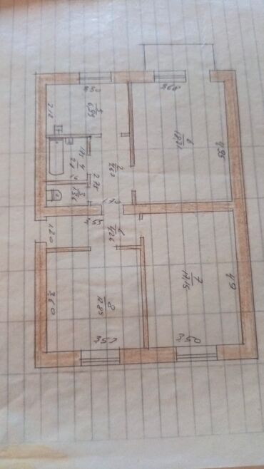 сниму дом недорого: 3 комнаты, 63 м², 104 серия, 2 этаж, ПСО (под самоотделку)