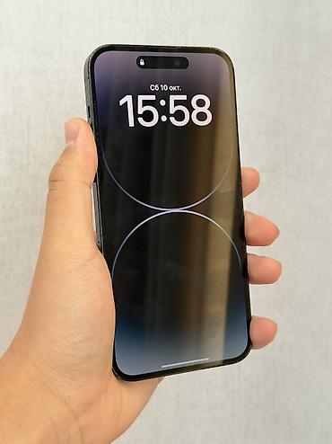 IPhone 14 Pro Max, Б/у, 256 ГБ, Черный, Чехол, 80 % at lalafo.kg IPhone 14 Pro Max, Б/у, 256 ГБ, Черный, Чехол, 80 %