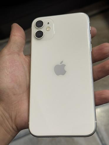 IPhone 11, Б/у, 128 ГБ, Белый, 75 %