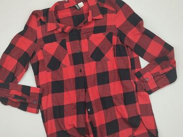 mohito czerwona bluzki: Koszula Damska, H&M, S, stan - Dobry