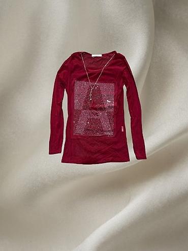 boho torbice: Ženska majica dugih rukava – bordo L, XL - Model: uska silueta — 1