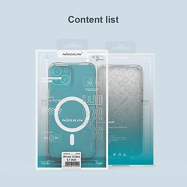 Maske i futrole za telefone: Maska Nillkin Nature Pro Magnetic za iPhone 14 Plus 6.7 plava. Uz brzu — 14