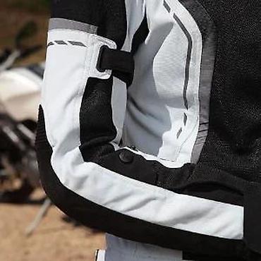 eb studio obuca: Modeka ženska moto jakna – sportski kroj, crno-bela - Materijali — 8