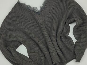 t shirty oversize w serek: Sweter, H&M, L, stan - Dobry