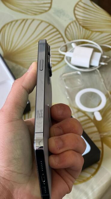 Apple iPhone: IPhone 13 Pro Max, 256 GB, Sierra Blue, Zəmanət, Simsiz şarj, Face ID