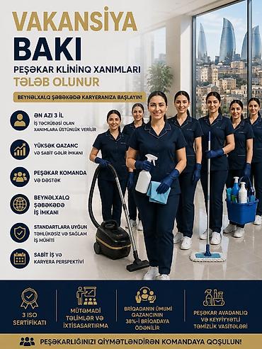 Работа: Vakansiya: Bakı – Peşəkar klininq xanımları Beynəlxalq şəbəkədə — 1