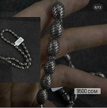 Серебряные браслеты: Серебряные четки — несколько вариантов дизайна. - Материал: серебро — 8