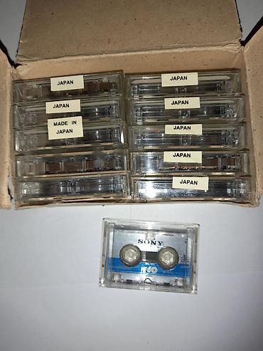 audio kasetler: Raritet açılmamış kasetlər. Yaponiyanın və Almaniyanındır. Sony 60-9 — 8