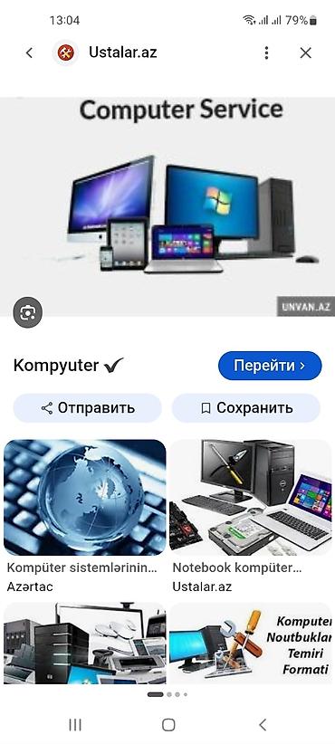 Komputer və noutbuklar üçün kompleks servis və texniki dəstək