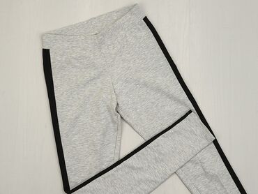 Spodnie S (EU 36), stan - Dobry, wzór - Jednolity kolor, kolor - Szary, H&M